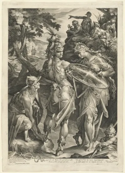 Minerva and Mercury Arming Perseus