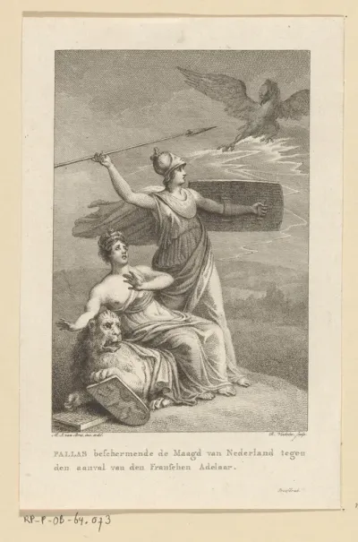 Minerva beschermt de Hollandse maagd