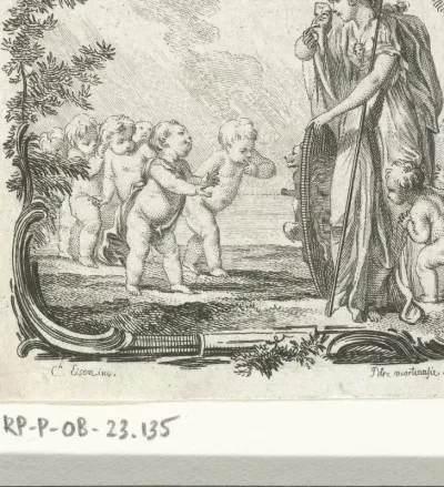 Minerva en putti