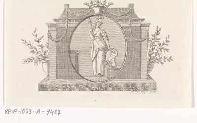 Minerva met het wapen van Den Haag