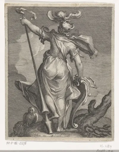 Minerva met wapenrusting en uil