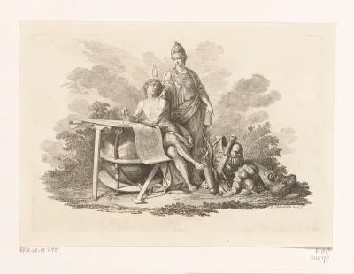 Minerva onderricht het militair genie