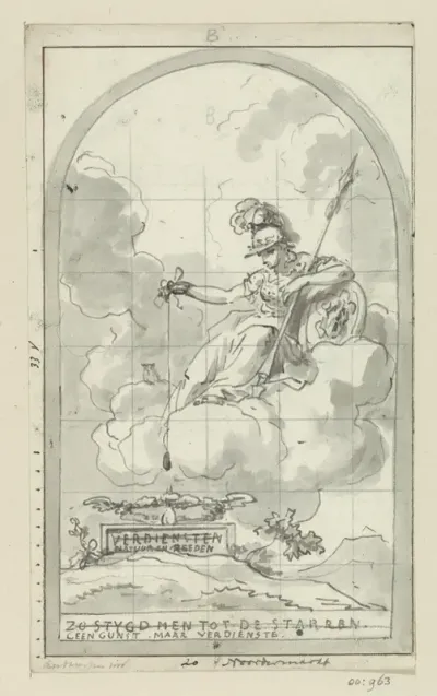 Minerva op een wolk