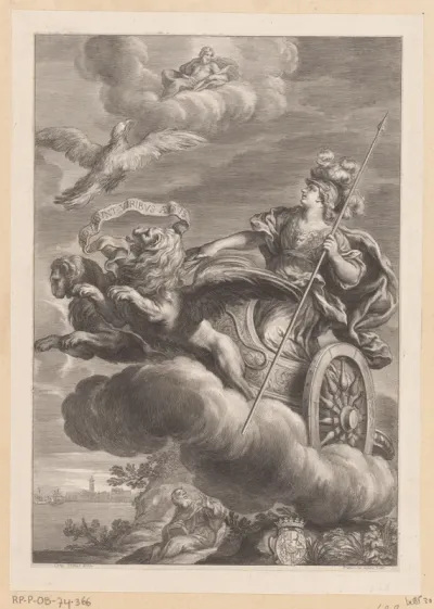 Minerva op haar strijdwagen