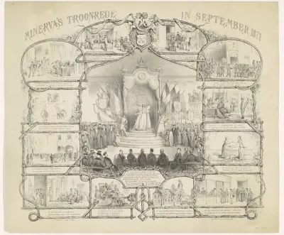 Minerva's troonrede in September 1871
