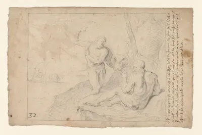 Minerva verschijnt aan Odysseus in de gedaante van diens zoon Telemachus