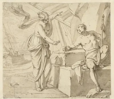 Minerva verschijnt aan Odysseus