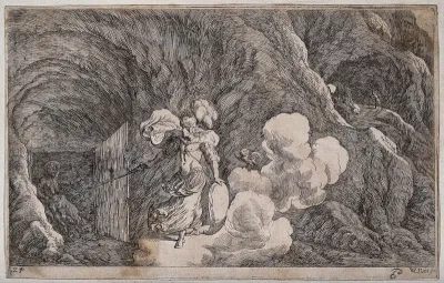 Minerva visiting Envy in order to punish Aglauros