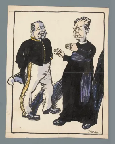 Minister en een priester