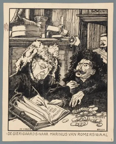 Ministers De Visser en Simon de Vries als de belastingontvangers