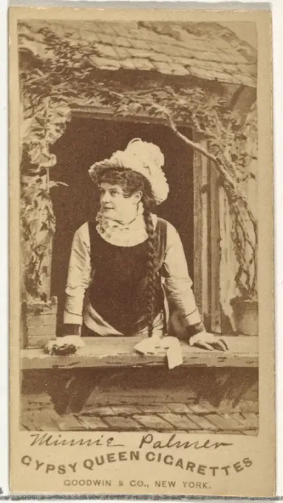 Minnie Palmer, from the Actors and Actresses series (N171) for Gypsy Queen Cigarettes
