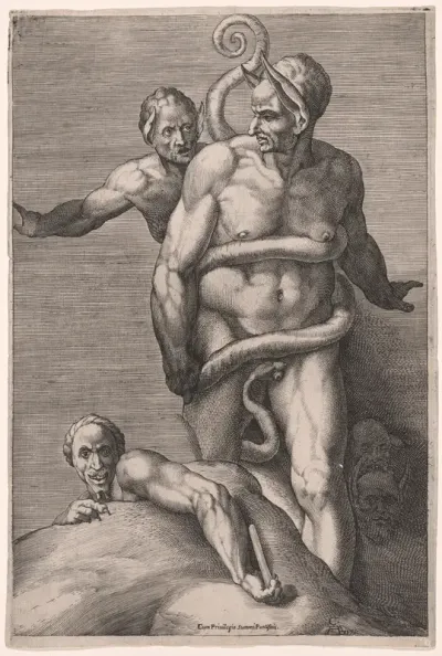 Minos and Demons, from the Last Judgment