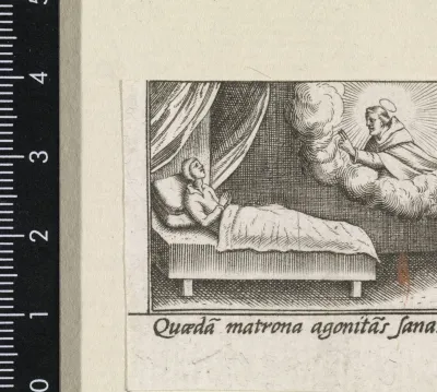Miraculeuze genezing van een bedlegerige patient door de Heilige Hyacinthus van Polen