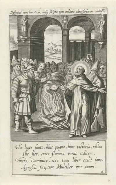 Mirakel van de heilige Dominicus bij de Albigenzen