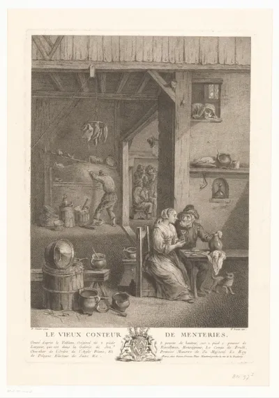 Misleidende man in een herberg