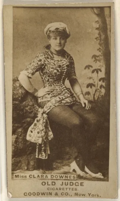 Miss Clara Downes, from the Actors and Actresses series (N171) for Old Judge Cigarettes