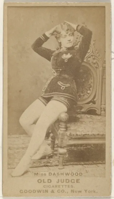 Miss Dashwood, from the Actors and Actresses series (N171) for Old Judge Cigarettes