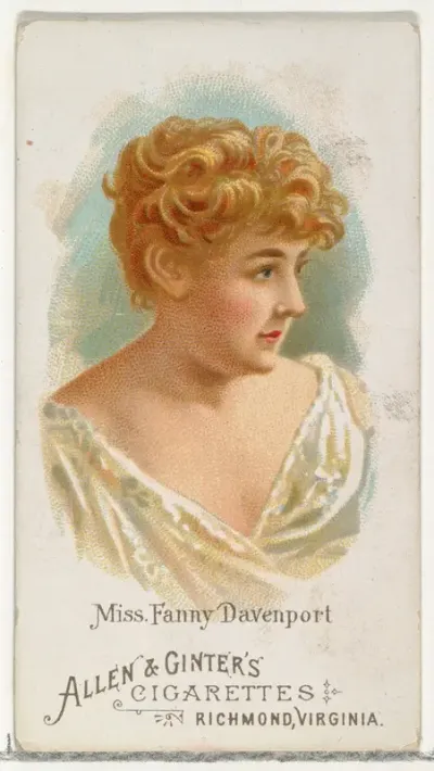 Miss Fanny Davenport, from World's Beauties, Series 1 (N26) for Allen & Ginter Cigarettes