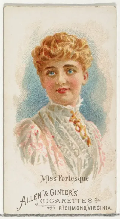 Miss Fortesque, from World's Beauties, Series 1 (N26) for Allen & Ginter Cigarettes