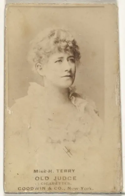 Miss H. Terry, from the Actors and Actresses series (N171) for Old Judge Cigarettes