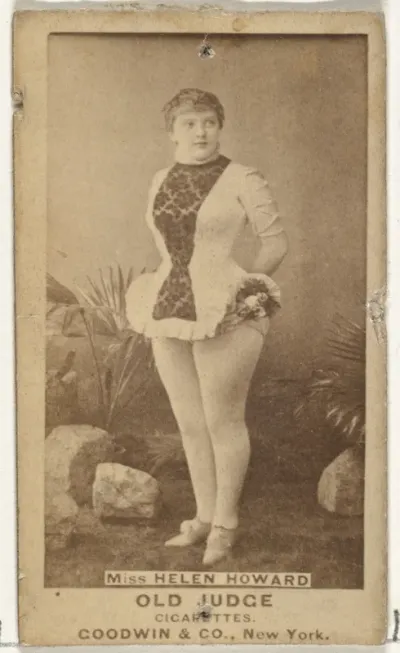 Miss Helen Howard, from the Actors and Actresses series (N171) for Old Judge Cigarettes