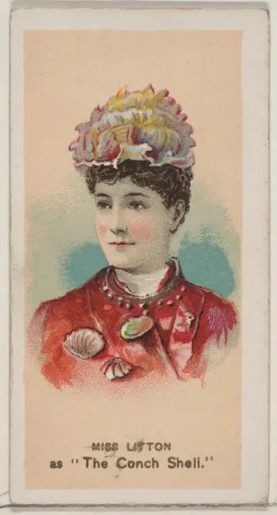 Miss Litton as "The Conch Shell," from the series Fancy Dress Ball Costumes (N73) for Duke brand cigarettes