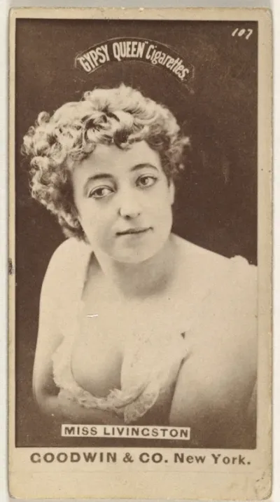 Miss Livingston, from the Actors and Actresses series (N171) for Gypsy Queen Cigarettes