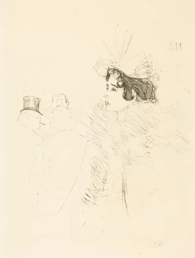 Miss May Belfort in the Irish and American Bar, rue Royale (Miss Belfort Belfort au Irish and American Bar, Rue Royale)