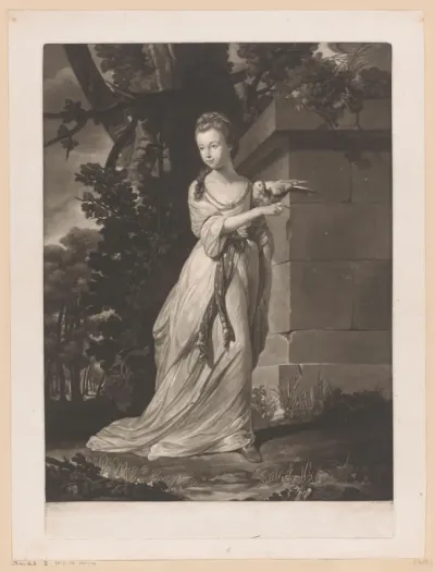 Miss Polly with her Dove