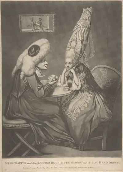 Miss Prattle Consulting Doctor Double Fee about her Pantheon Head Dress