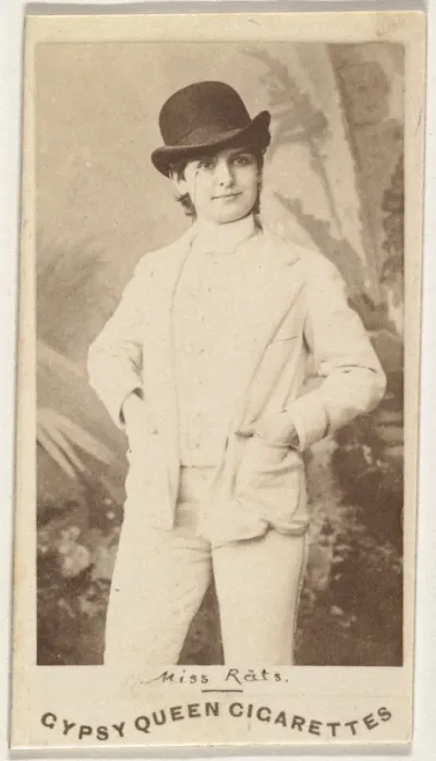 Miss Rats, from the Actors and Actresses series (N171) for Gypsy Queen Cigarettes