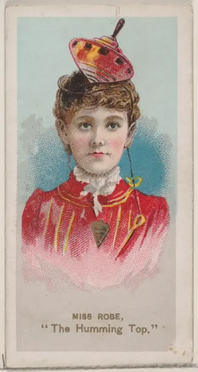 Miss Robe as "The Humming Top," from the series Fancy Dress Ball Costumes (N73) for Duke brand cigarettes