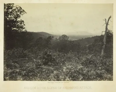 Mission Ridge Scene of Sherman's Attack