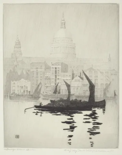 Misty Day, Paul's Wharf, London