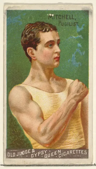 Mitchell, Pugilist, from the Goodwin Champion series for Old Judge and Gypsy Queen Cigarettes