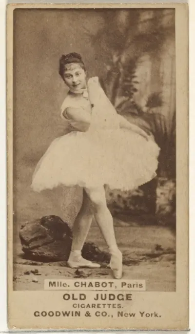 Mlle. Chabot, Paris, from the Actors and Actresses series (N171) for Old Judge Cigarettes