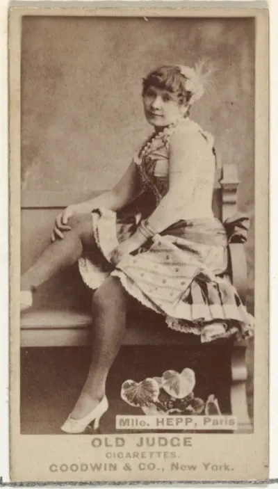 Mlle. Hepp, Paris, from the Actors and Actresses series (N171) for Old Judge Cigarettes