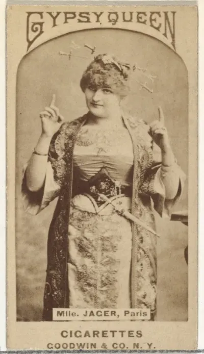 Mlle. Jager, Paris, from the Actors and Actresses series (N171) for Gypsy Queen Cigarettes