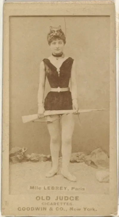 Mlle. Lebrey, Paris, from the Actors and Actresses series (N171) for Old Judge Cigarettes