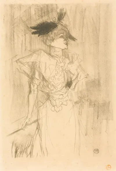 Mlle. Marcelle Lender, Standing (Mlle. Marcelle Lender, debout)
