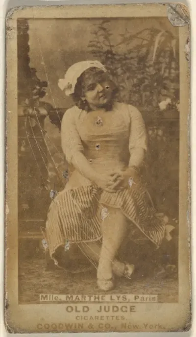 Mlle. Marthe Lys, Paris, from the Actors and Actresses series (N171) for Old Judge Cigarettes
