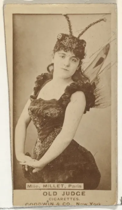Mlle. Millet, from the Actors and Actresses series (N171) for Old Judge Cigarettes