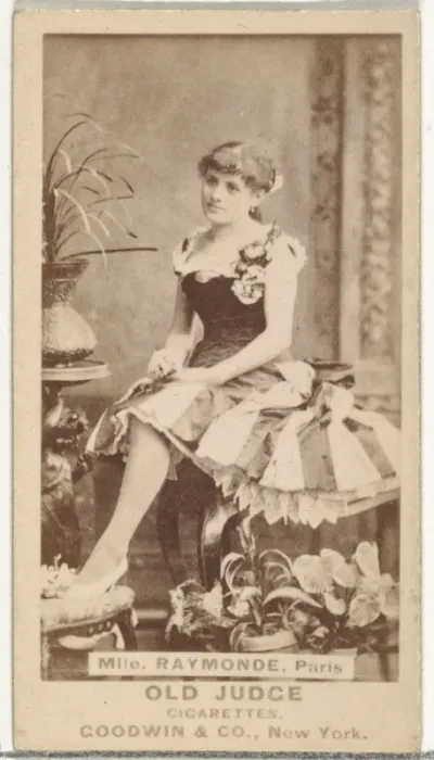 Mlle. Raymonde, Paris, from the Actors and Actresses series (N171) for Old Judge Cigarettes