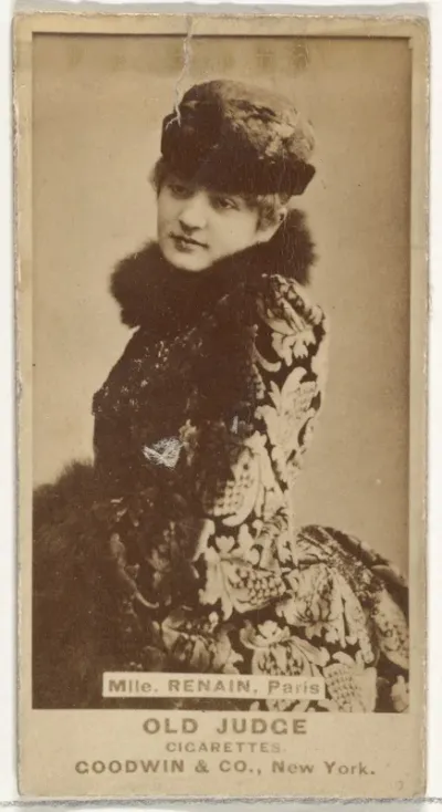 Mlle. Renain, Paris, from the Actors and Actresses series (N171) for Old Judge Cigarettes