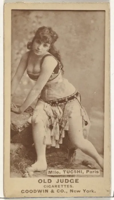 Mlle. Tucshi, Paris, from the Actors and Actresses series (N171) for Old Judge Cigarettes