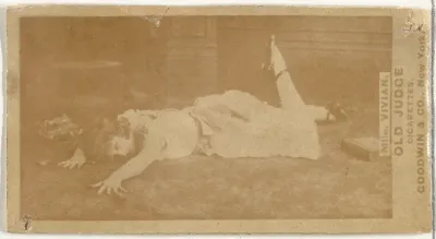 Mlle. Vivian, Paris, from the Actors and Actresses series (N171) for Old Judge Cigarettes