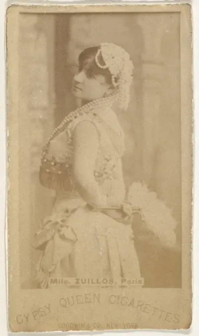 Mlle. Zuillos, Paris, from the Actors and Actresses series (N171) for Gypsy Queen Cigarettes