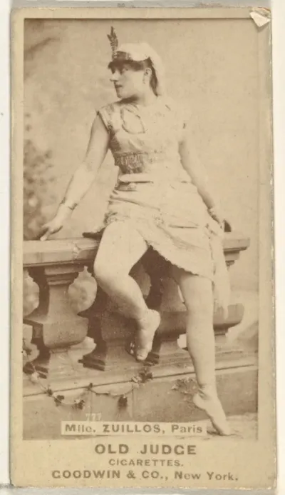 Mlle. Zuillos, Paris, from the Actors and Actresses series (N171) for Old Judge Cigarettes