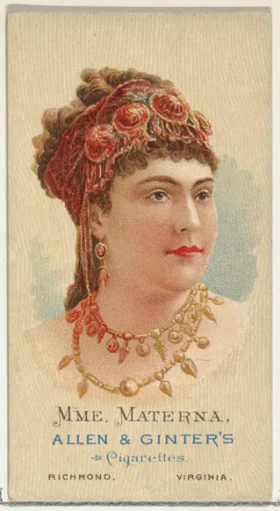 Mme. Materna, from World's Beauties, Series 2 (N27) for Allen & Ginter Cigarettes
