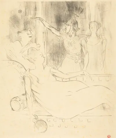 Mme. Simon-Girard, Brasseur, and Guy in "La belle Helene" (Mme. Simon-Girard, Brasseur et Guy dans "La belle Hélène")